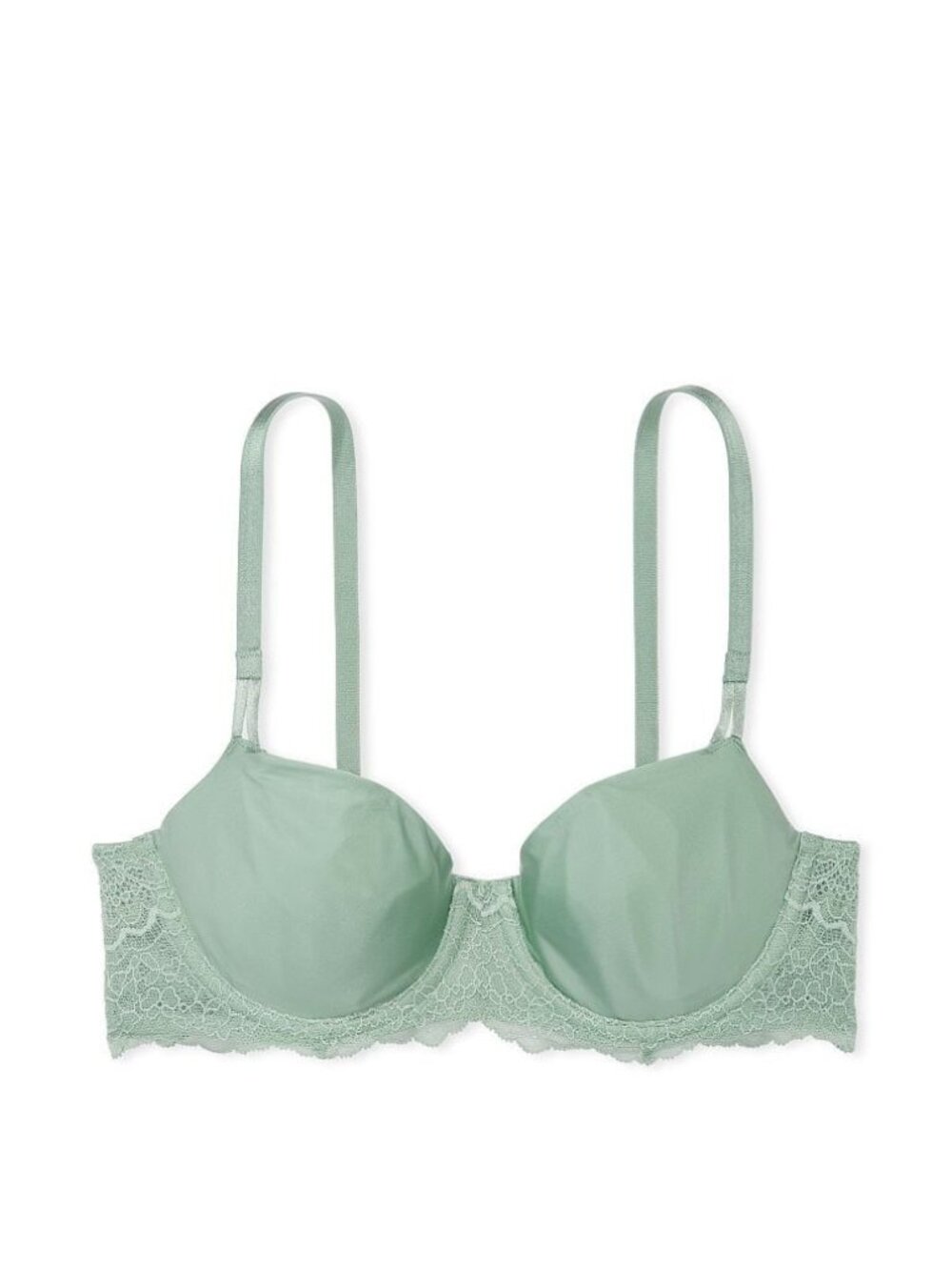 34DDD Victoria Secret Dream Angels Unlined Push Up Without Padding Bra Sage nwt - Picture 3 of 8